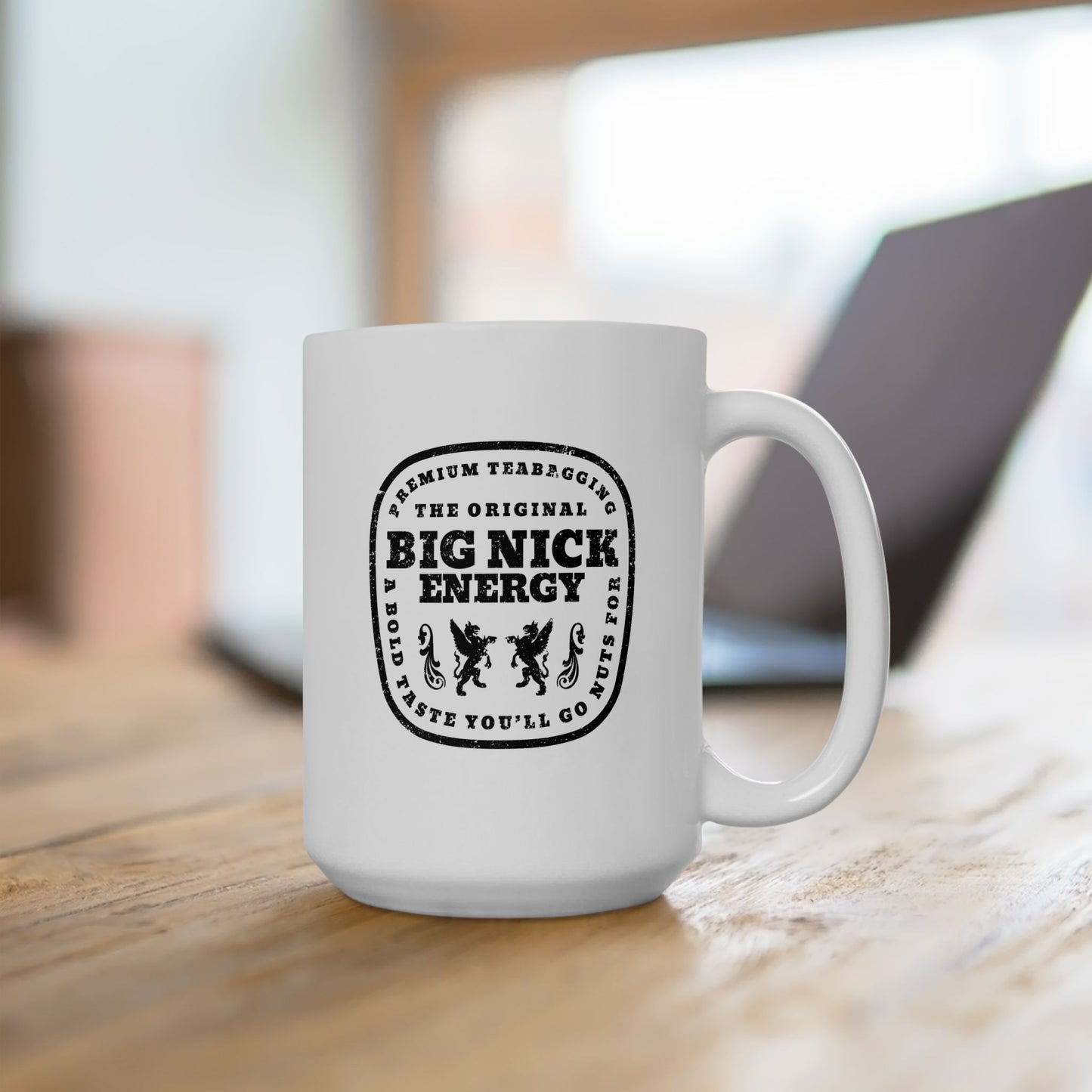 Big Nick Energy Signature Label Mug