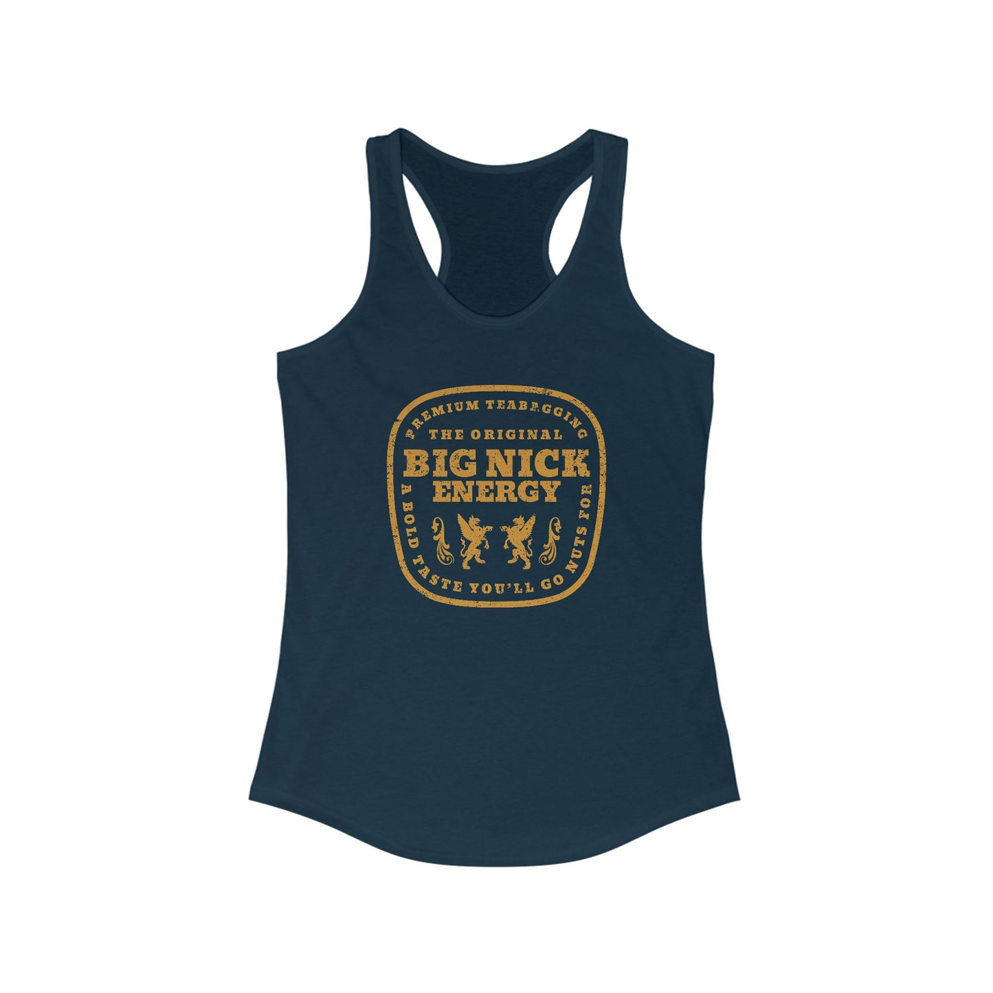 Big Nick Energy Signature Label Racerback Tank